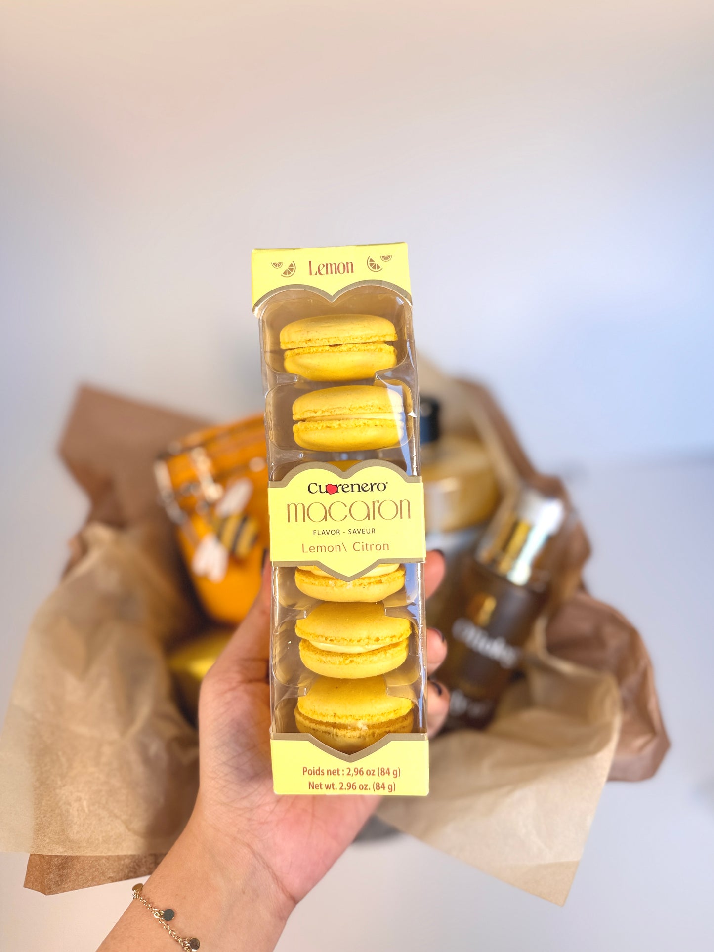 Honey Lemon Spa Gift Basket - Luxury Bath & Body Care Set